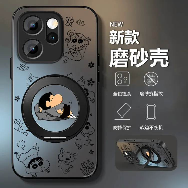 适用OPPOReno15手机壳新款旋转支架Reno15pro全包车载磁吸小新