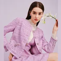 【晨粉专享价】春秋高级感法式小众设计感外套女精致洋气大衣外套
