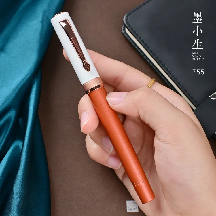 【新品上架】墨小生755拼色美工钢笔暗尖弯尖0.7办公练字硬笔书法
