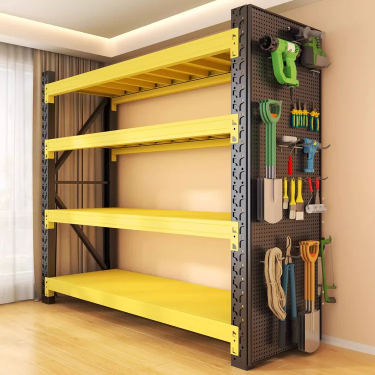 仓库货架置物架洞洞板多层快递货物架家用阳台重型铁架超市储物架