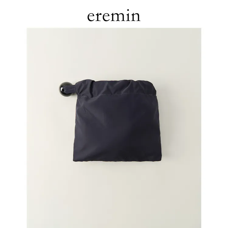 Min 简约圆球手腕袋日系百搭尼龙手拎包