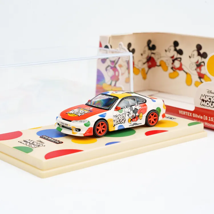 Tarmac Works车模 1:64 合金 日产S15 米奇 小比例汽车模型 收藏