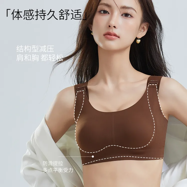 可调节提拉防下垂内衣女大胸显小胸薄款全罩杯收副乳无痕文胸商品图