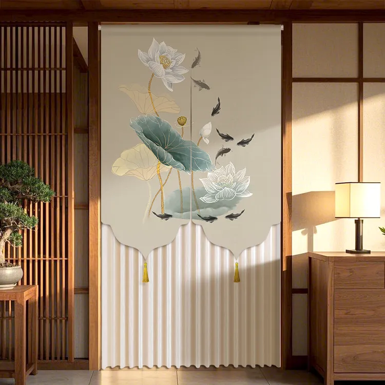 门帘隔断帘防蚊蕾丝家用中式卧室卫生间2025新款高档隐私遮挡帘子