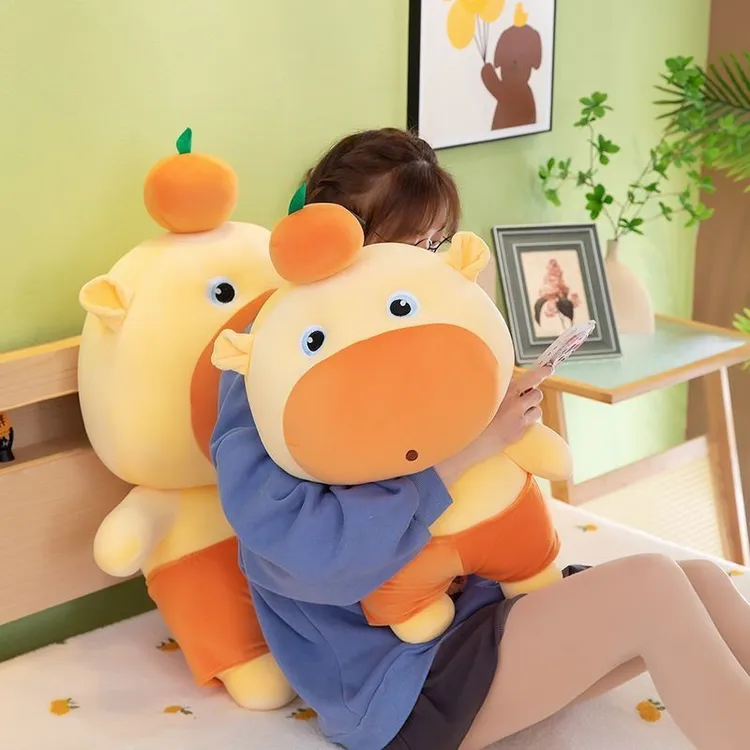 可爱卡皮巴拉水豚毛绒玩具表情包噜噜玩偶抱枕儿童生日礼物女PPH