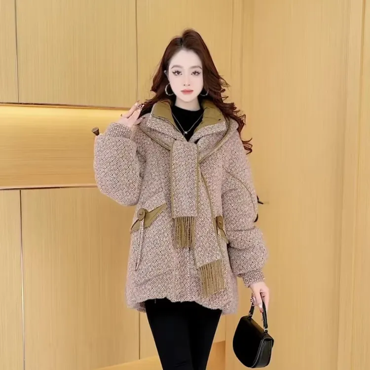 羽绒服女韩版百搭新款时尚气质减龄休闲保暖外套女冬款高档外套