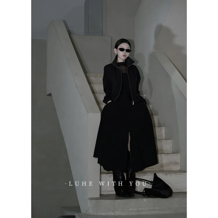 LUHE【西雅图】hehe私服~宽松休闲外套+100棉牛仔裤