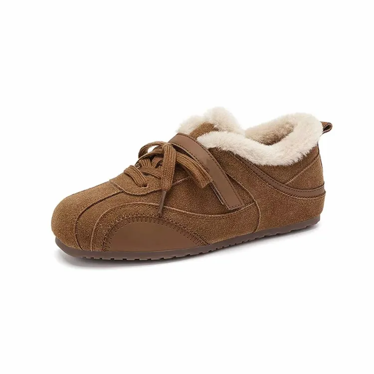 【现货爆款】复古风德训鞋2025秋冬新款加绒显脚小通勤炸街