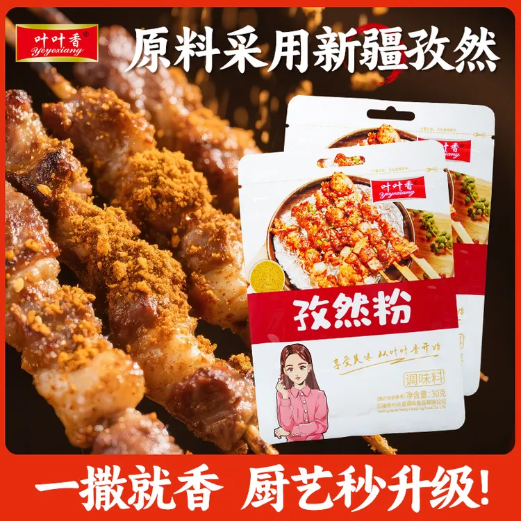 叶叶香孜然粉家庭装 烧烤撒料家用孜然腌料炸串蘸料夜市烧烤专用