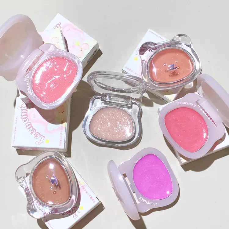 小猴子爱用！LEEMEMBER荔萌水光腮红膏多用膏高光面部提亮水光肌