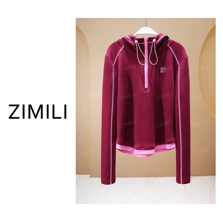 【亮哥欧货女装】冬季加厚《热感系列》高弹显瘦卫衣打底上衣26233-B1