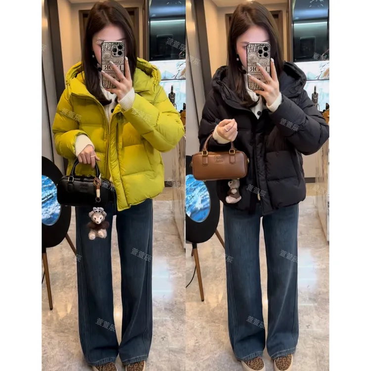 【苏打绿】连帽羽绒服女款时尚宽松轻便女款冬装2025新款上衣#9339