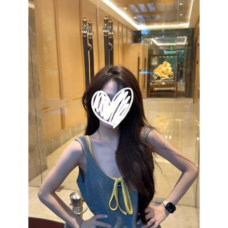 【慵懒套件】灰色无袖设计感背心美背内衣+休闲阔腿裤套装