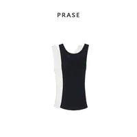 PRASE·现货【裸感背心】微胖轻奢设计款毛针织衫百搭背心女PR412S02