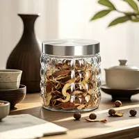 1.9斤玻璃密封罐防潮茶叶罐咖啡罐子干果零食桶厨房收纳瓶泡菜坛