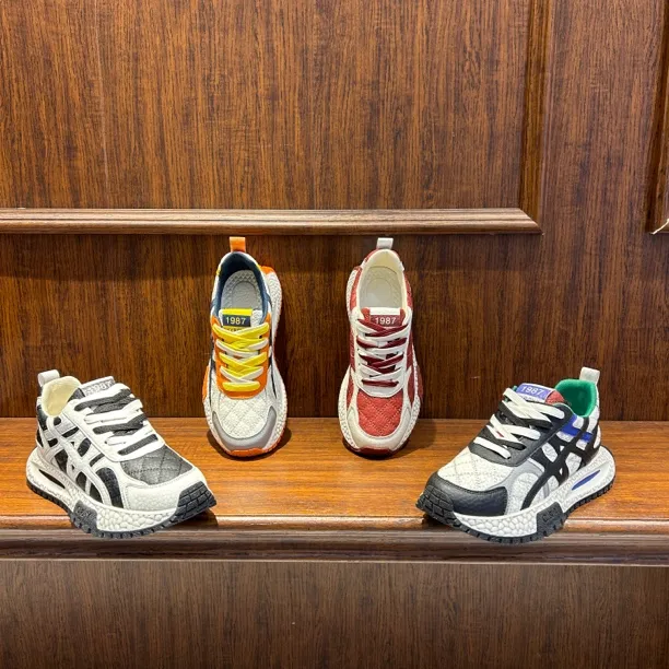 【文麒潮鞋】新款男鞋皮面欧洲站厚底轻奢低帮小众简约百搭男休闲鞋