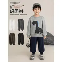 YOEHYAUL/幼悠冬壹波 5A级抗菌 休闲舒弹不掉毛保暖卫裤 N6952