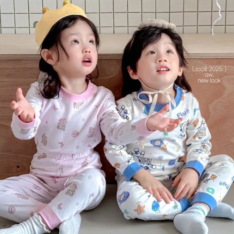 儿童秋冬季秋衣秋裤保暖内衣套装中大童男女宝宝贴身家居服