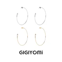 GIGIYOMi 铜合金耳饰 小众设计原创高级感飞碟气质大耳圈圈耳环女