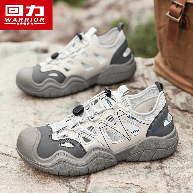 回力男鞋2025夏季网面透气镂空洞洞鞋外穿凉拖运动涉水速干沙滩鞋