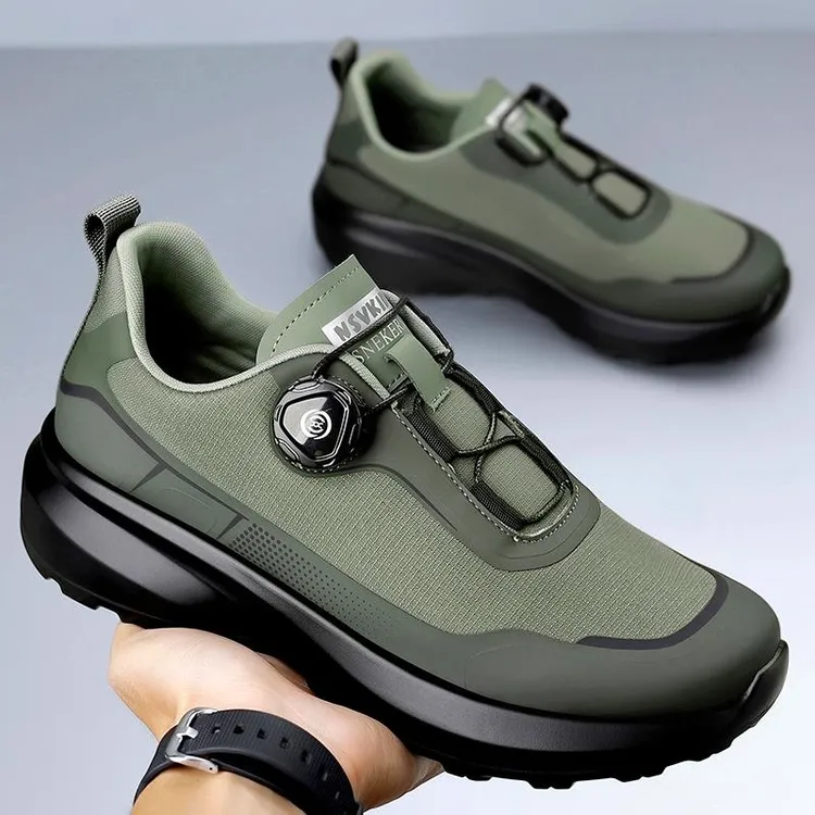 男鞋夏季透气防水旋钮户外登山跑步帕拉鞋爆款软底通勤工作潮鞋子
