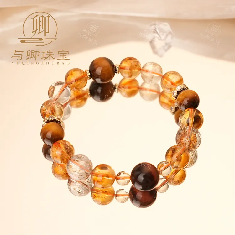 【黄色系大综合】黄塔晶+黄虎眼石+黄水晶+黑金超七+红虎眼