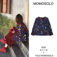 •花岛•2025秋冬重磅设计感高级花朵羊毛羽绒长袖外套上衣259138