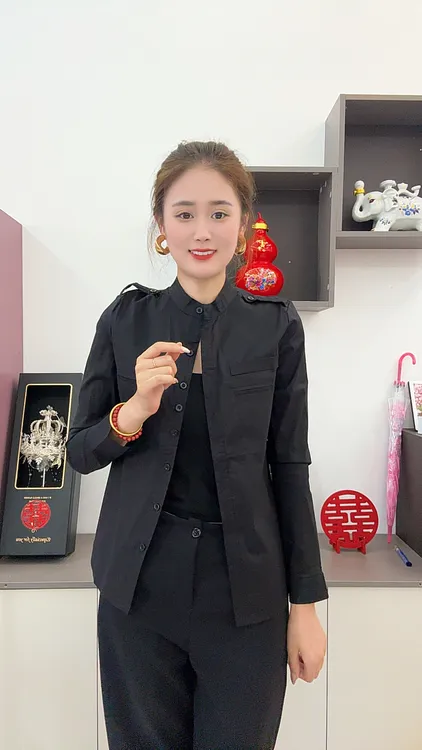 7093夏季爆款小衫上衣新款气质衬衫纯色百搭休闲显瘦遮肉女士修身