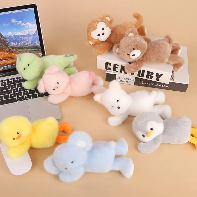 偷感跑跑系列香氛多功能鼠标桌伴可爱趴趴小黄鸭小恐龙毛绒公仔