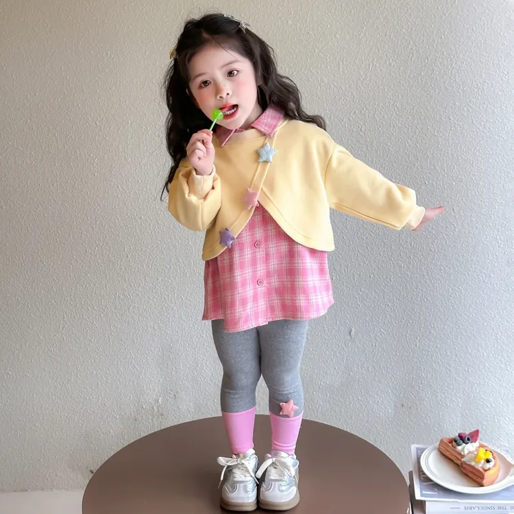 女童春装2025新款4-5岁6女宝宝开春套装韩系穿搭儿童套装女春秋款