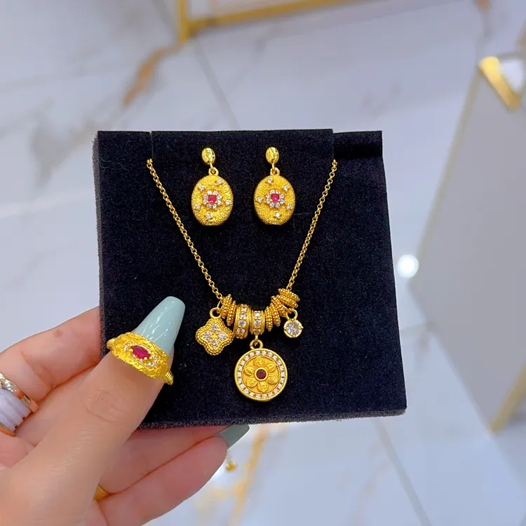 钛钢项链 新款古法套装168