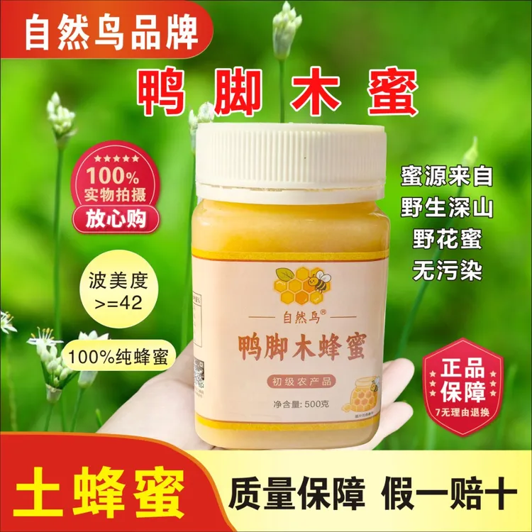 深山鸭脚木蜜纯正天然农家自产野生山花正宗蜂蜜水