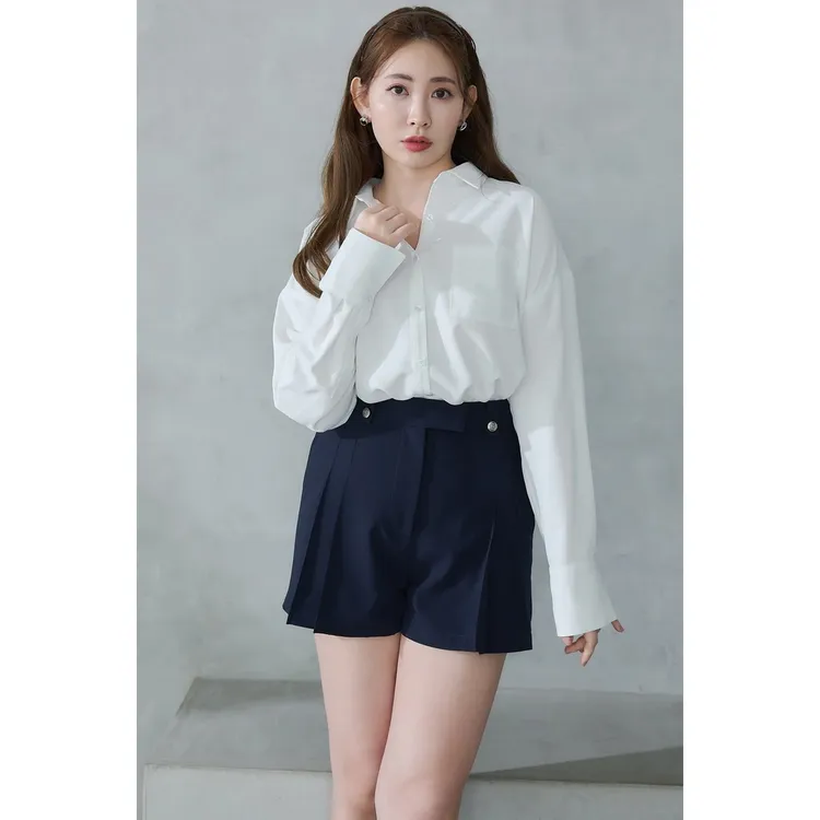 【MonTendre】秋季新款 娘娘家 胸口刺绣舒适宽松衬衫时尚百搭上衣