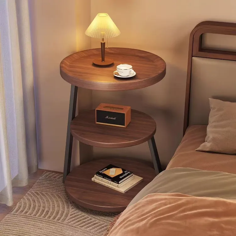 沙发边几茶几客厅家用小户型圆形边桌置物架角几床头桌子客厅茶几