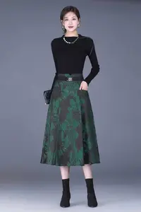 【YY726】A字半身裙女春秋改良马面裙出你新中式国风2025新款百褶裙