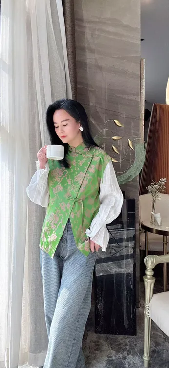 国风马甲设计师款百搭时尚