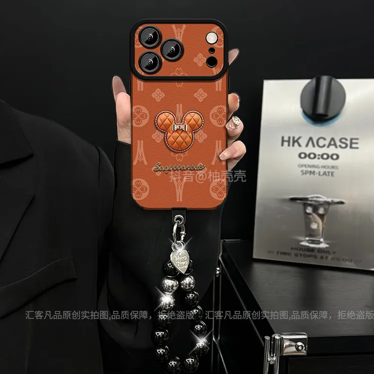 适用【苹果/oppo/华为/vivo/小米】大视窗星宇橙老花米奇潮牌手机壳