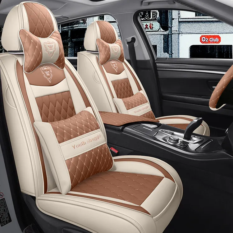 现代瑞纳悦动领动悦纳名图菲斯塔冰丝汽车座套皮革座椅套全包坐垫