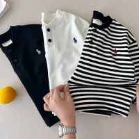 Y.Ystudio-儿童polo衫冬新品男女童奥粒绒polo衫宝宝刺绣上衣