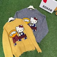 5508#深圳BOHAN秀秀家2025早秋新款KT猫贸易开衫外套