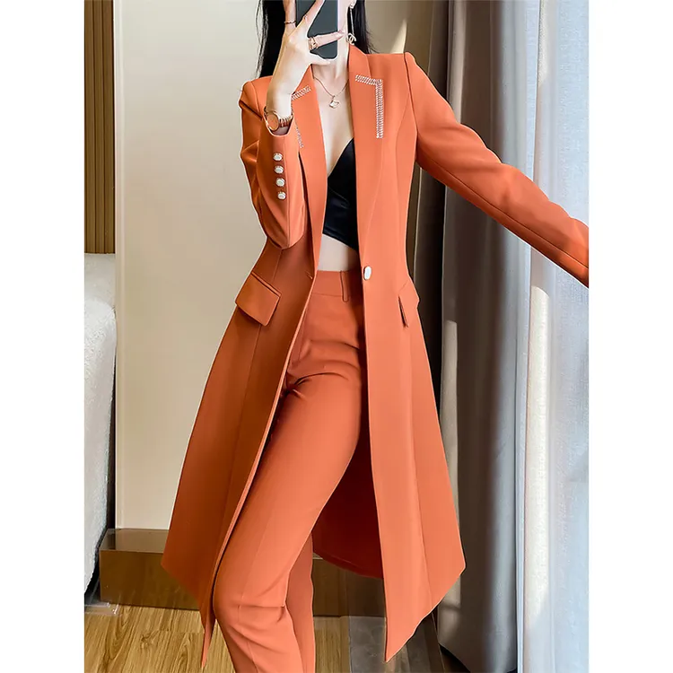 风衣外套女2025新款春秋焦糖色中长款高级感工装大衣休闲职业洋气