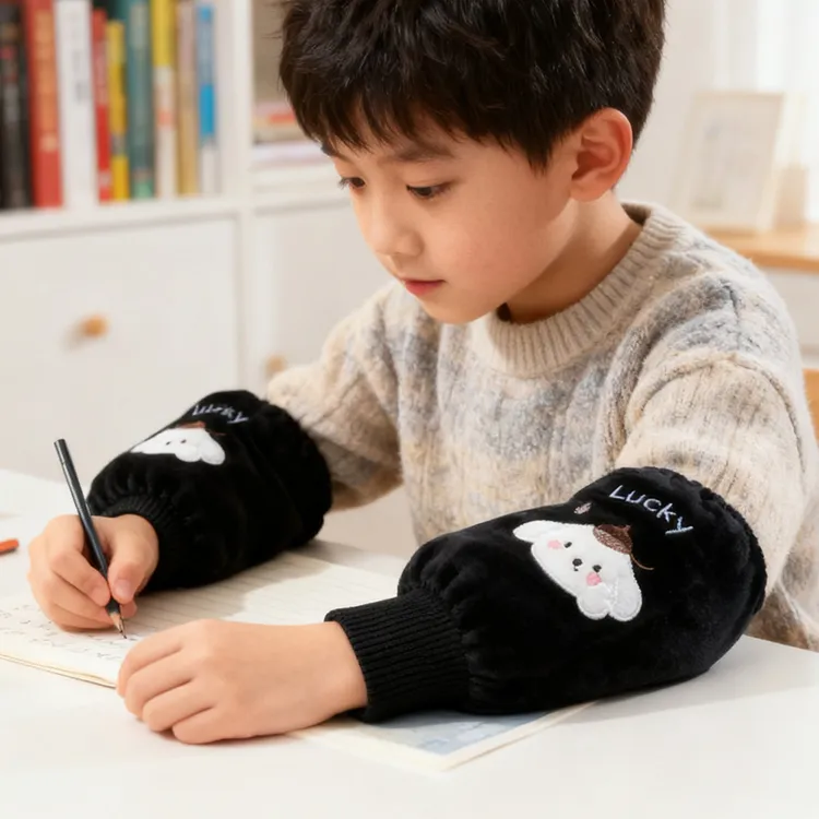 男孩帅气袖套儿童套袖女宝中大童5-12岁上学专用防污保暖小孩护袖