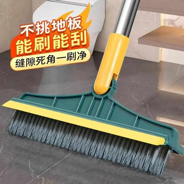 家用卫生间刮水器硅胶地刮两用地缝刷浴室缝隙地板刷厕所清洁刷