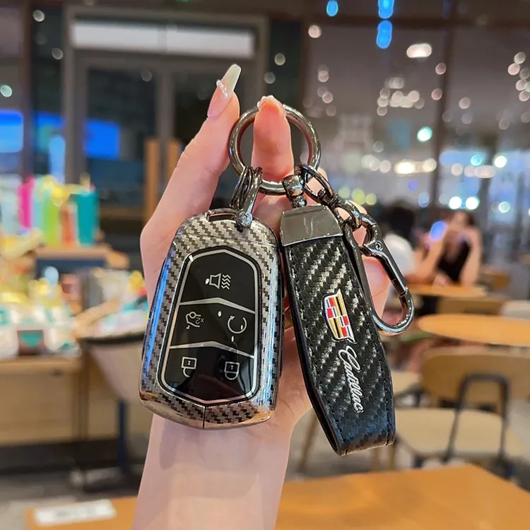 凯迪拉克ATSL钥匙套ct5/xt5/xt4/ct6/xts/xt6高级汽车包金属壳扣