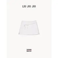 LIUJIUJIU 秋季韩版绑带蝴蝶结设计感显瘦日常减龄半身裙BQ4780L