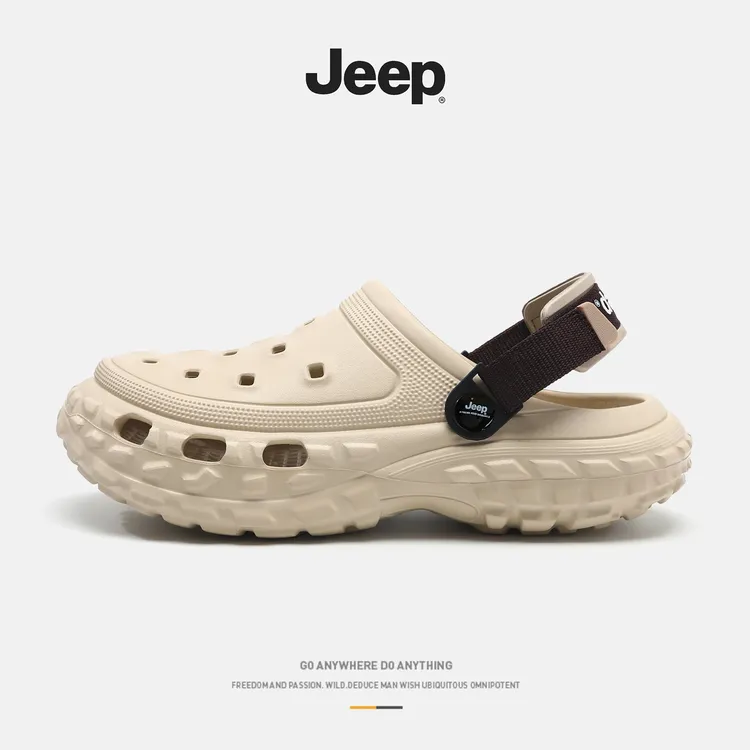 JEEP/吉普洞洞溯溪鞋男款夏季户外防滑休闲男士潮流拖鞋外穿沙滩