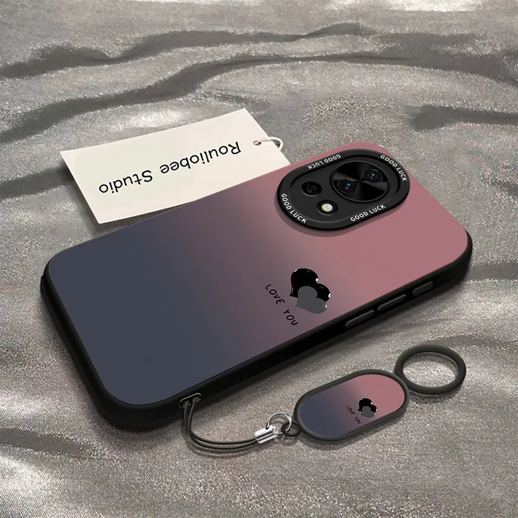 渐变爱心适用华为nova12pro手机壳新款nova12活力版保护壳nova12