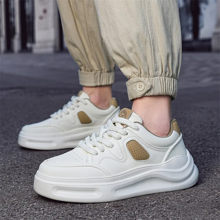 【莆田爆款】新款时尚高级感运动休闲鞋舒适厚底增高低帮轻便小众男