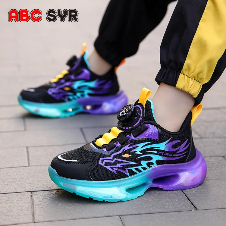 男童运动鞋2025秋季新款双网透气儿童鞋子男孩中大童鞋男休闲百搭