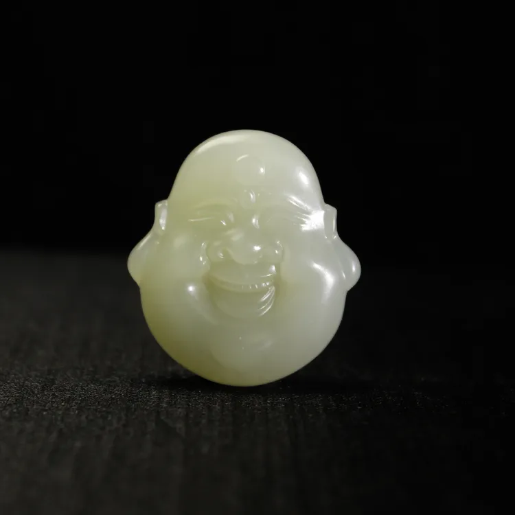 【李晨nic专属】天然和田玉青白双面佛吊坠（多样性发货）